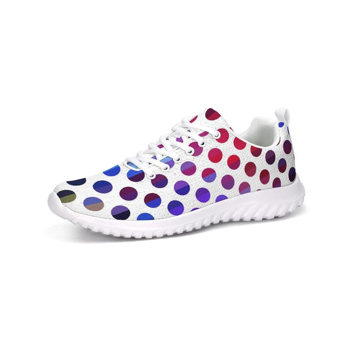 Womens Sneakers - Multicolor Polka Dot Canvas Sports Shoes / Running - Womens