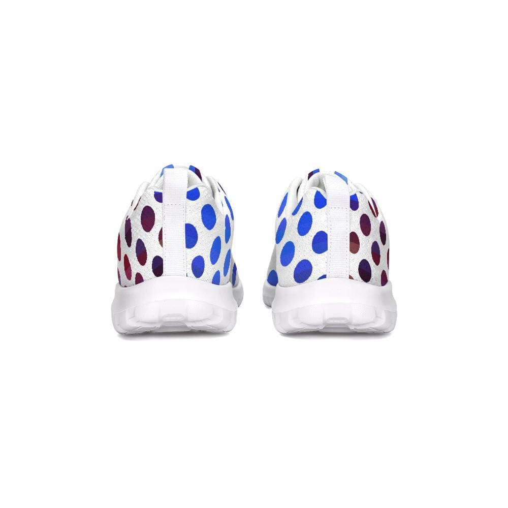 Womens Sneakers - Multicolor Polka Dot Canvas Sports Shoes / Running - Womens