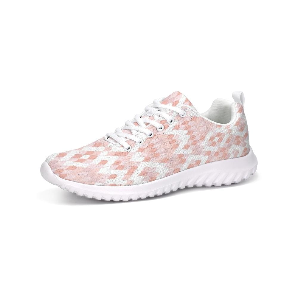 Womens Sneakers Pink & White Low Top Canvas Running Shoes - Womens | Sneakers