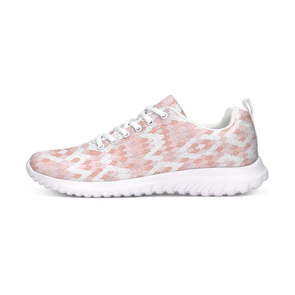 Womens Sneakers Pink & White Low Top Canvas Running Shoes - Womens | Sneakers