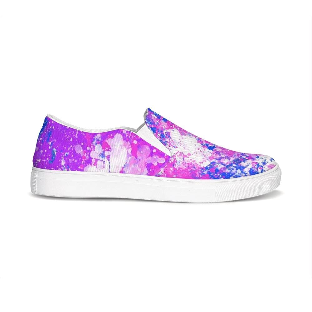 Womens Sneakers - Purple Tie-dye Style Canvas Sports Shoes / Running - Womens