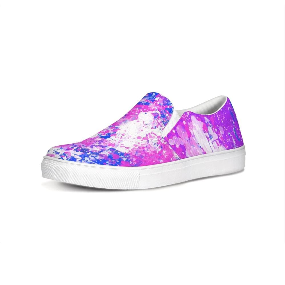 Womens Sneakers - Purple Tie-dye Style Canvas Sports Shoes / Running - Womens