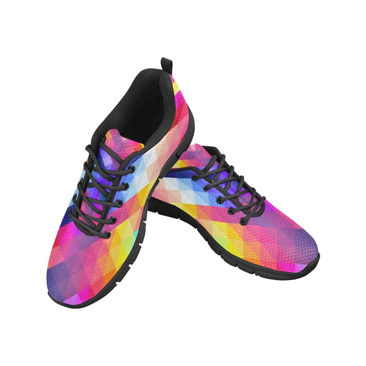 Womens Sneakers Rainbow Geometric Print Running Shoes - Womens | Sneakers