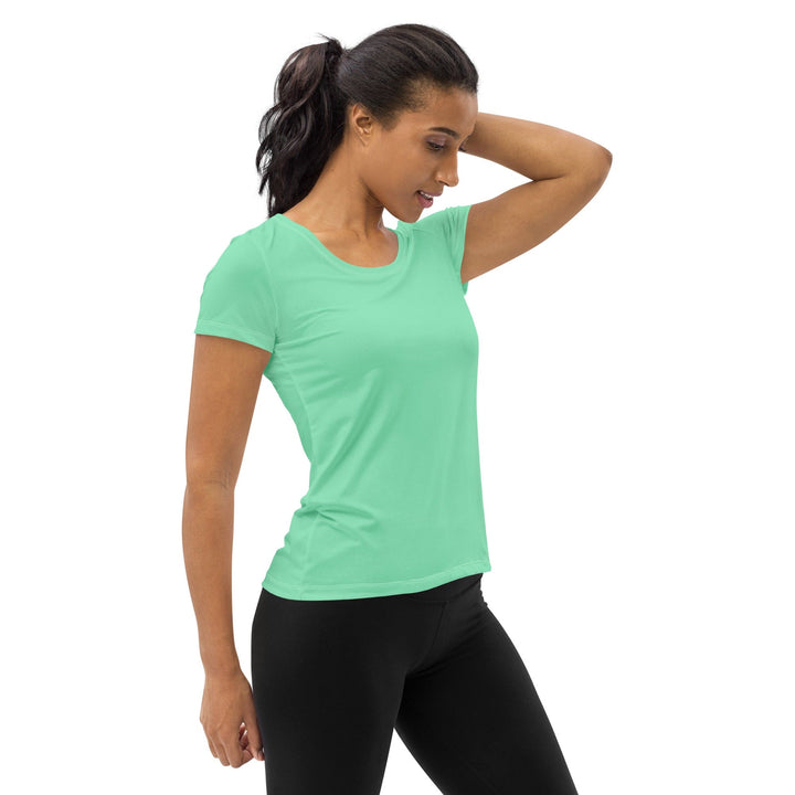 Womens Stretch Fit Athletic Sports T-shirt - Seafoam Green