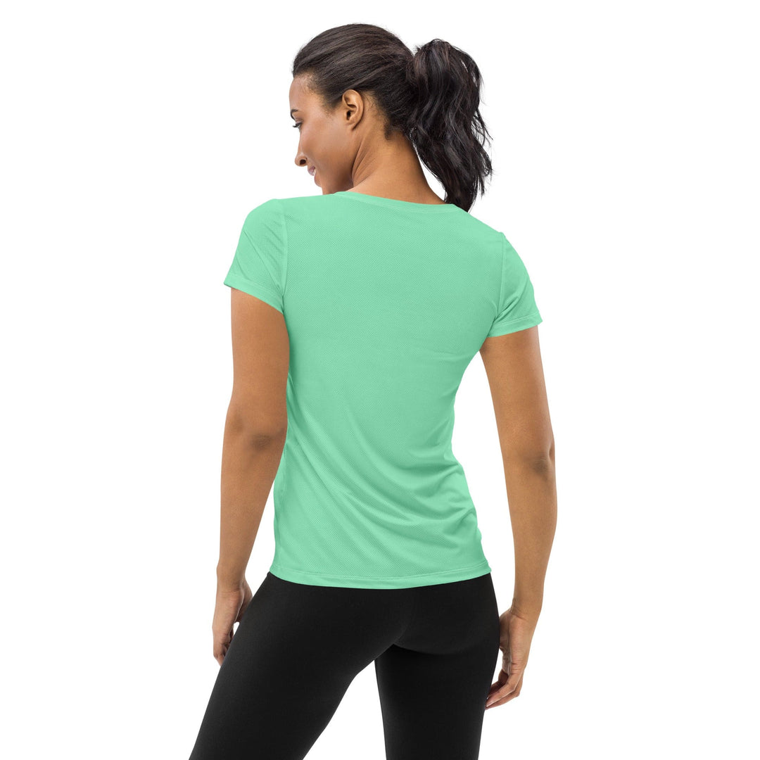 Womens Stretch Fit Athletic Sports T-shirt - Seafoam Green