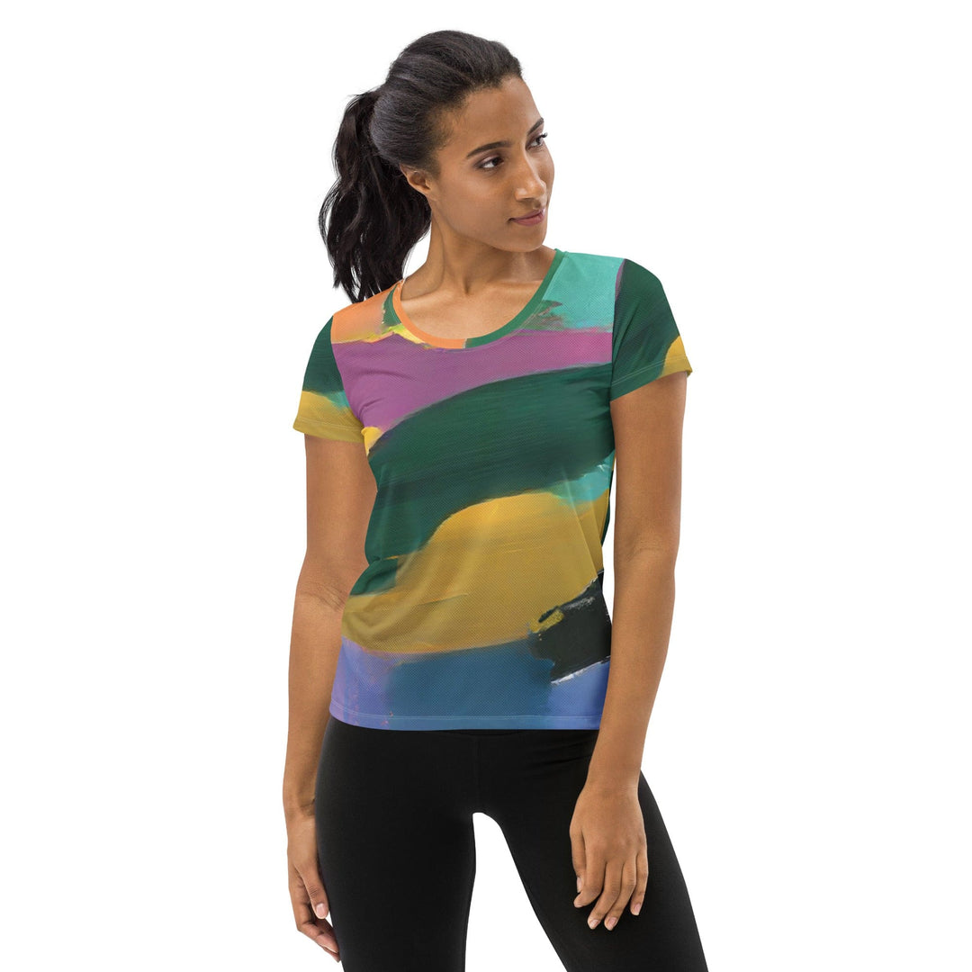 Womens Stretch Fit Athletic Sports T-shirt - Stand Firm