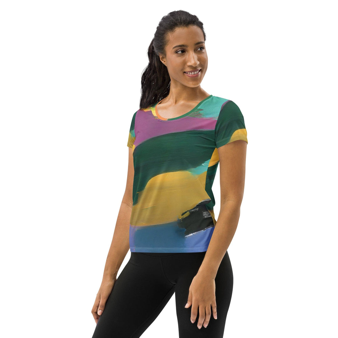 Womens Stretch Fit Athletic Sports T-shirt - Stand Firm
