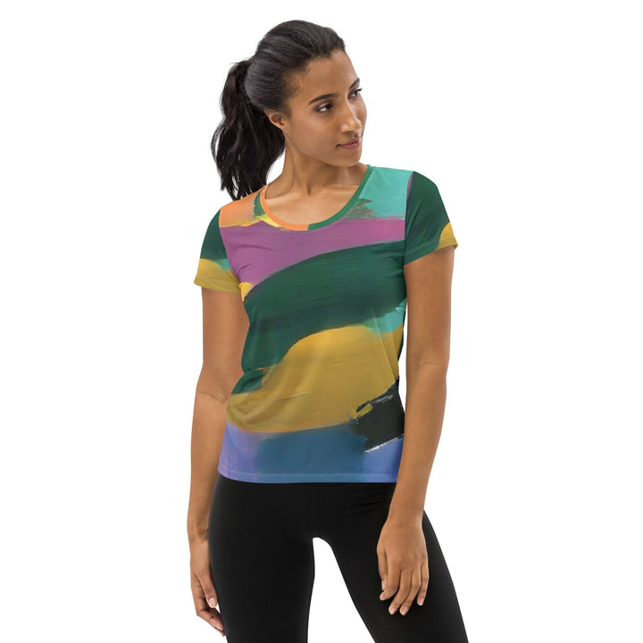 Womens Stretch Fit Athletic Sports T-shirt - Stand Firm