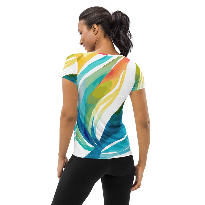 Womens Stretch Fit Athletic Sports T-shirt - Strength and Courage