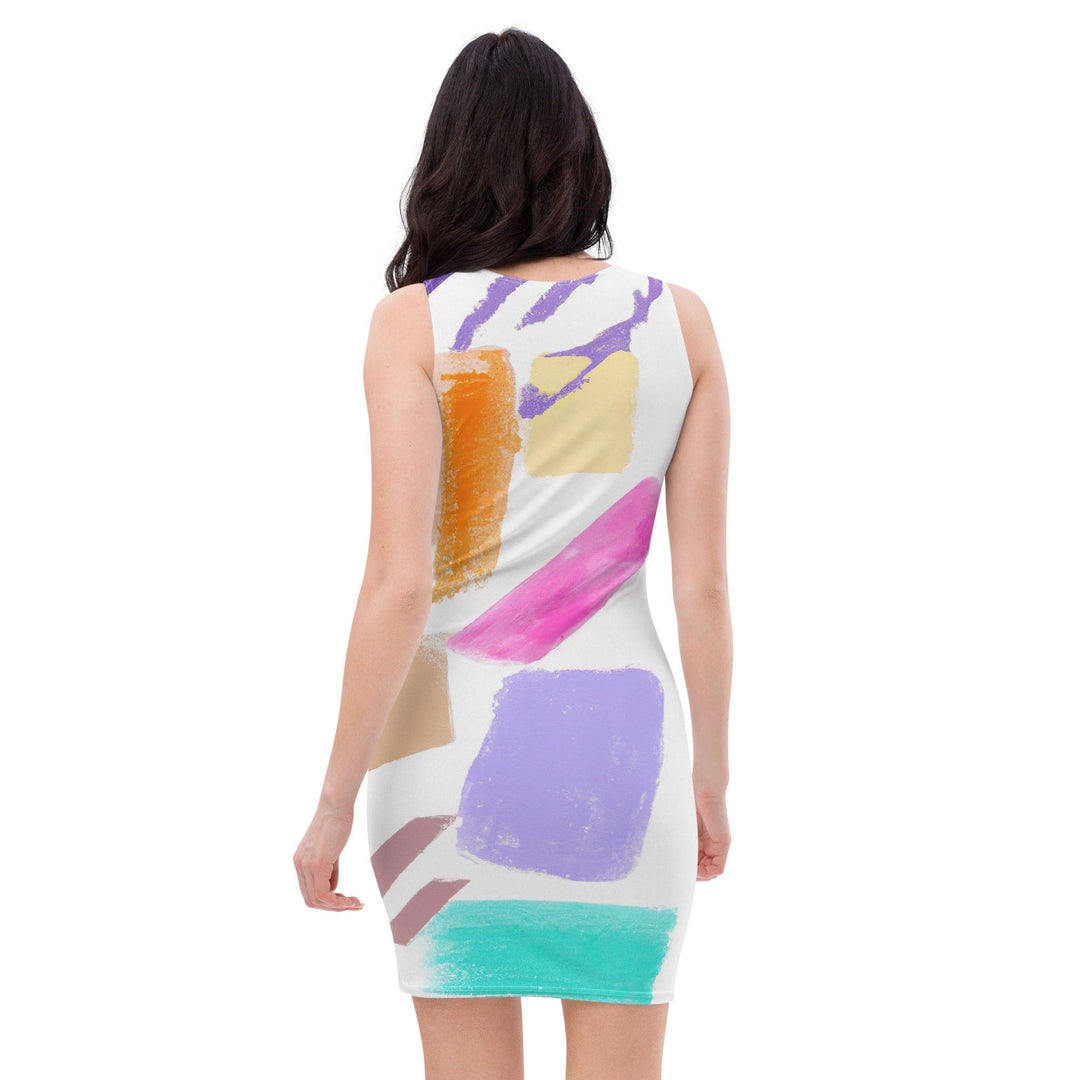 Womens Stretch Fit Bodycon Dress Pastel Pattern - Womens | Dresses | Bodycon