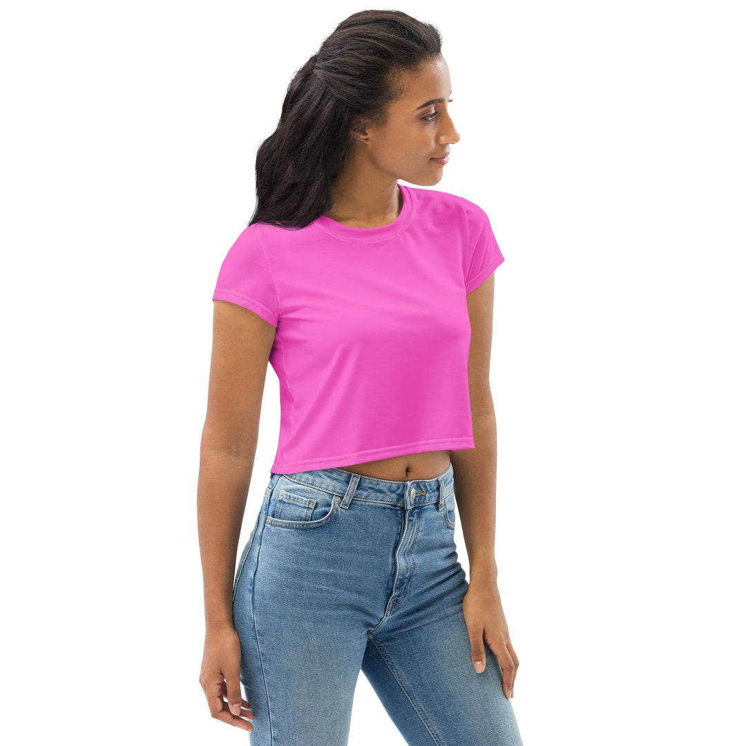 Womens Stretch Fit Crop Tee T-shirt
