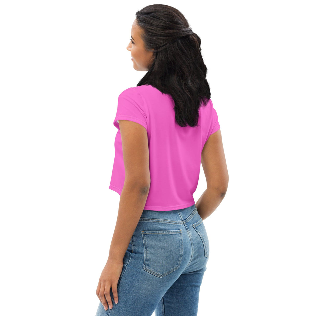 Womens Stretch Fit Crop Tee T-shirt