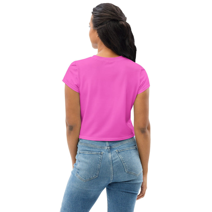 Womens Stretch Fit Crop Tee T-shirt