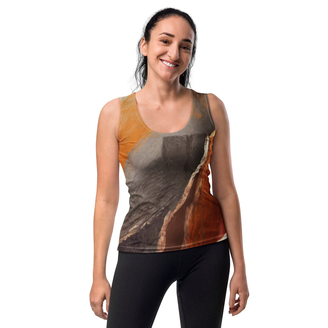 Womens Stretch Fit Tank Top Abstract Stone Pattern 59731 - Womens | Tank Tops