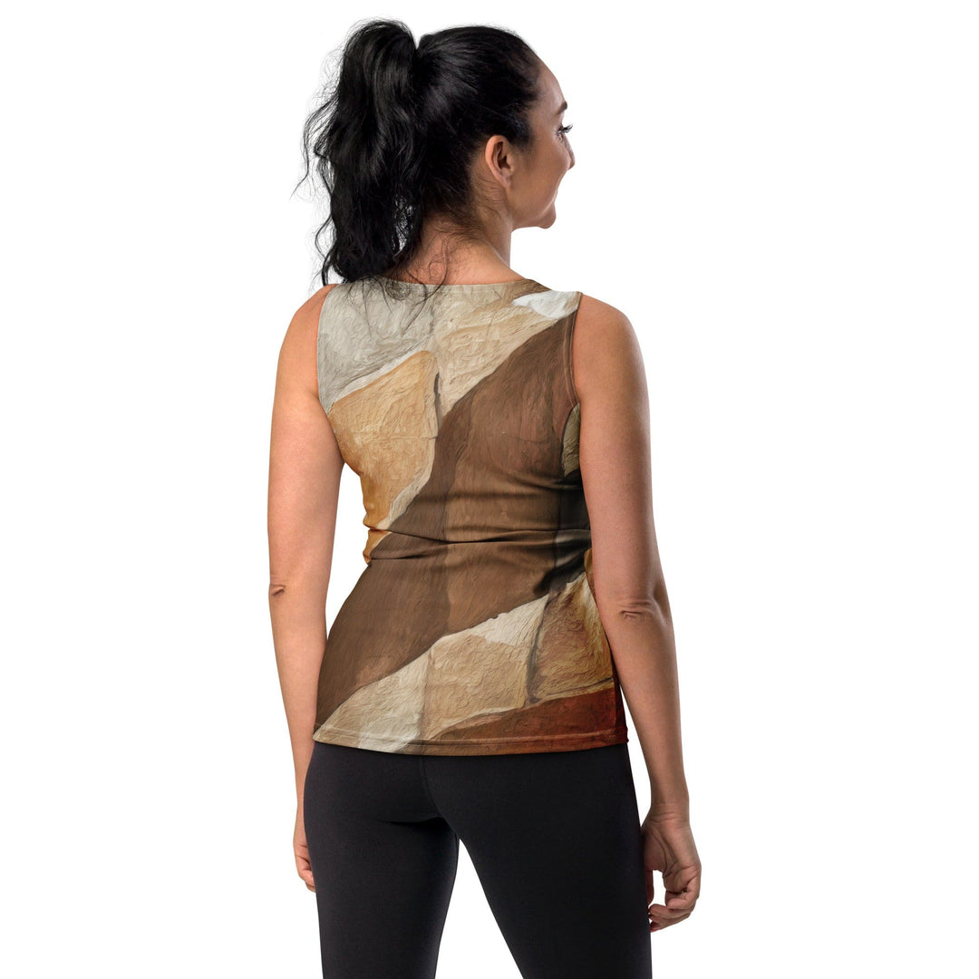 Womens Stretch Fit Tank Top Abstract Stone Print - Womens | Tank Tops | AOP