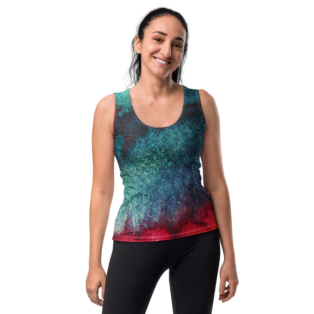 Womens Stretch Fit Tank Top Multicolor Abstract Pattern - Womens | Tank Tops
