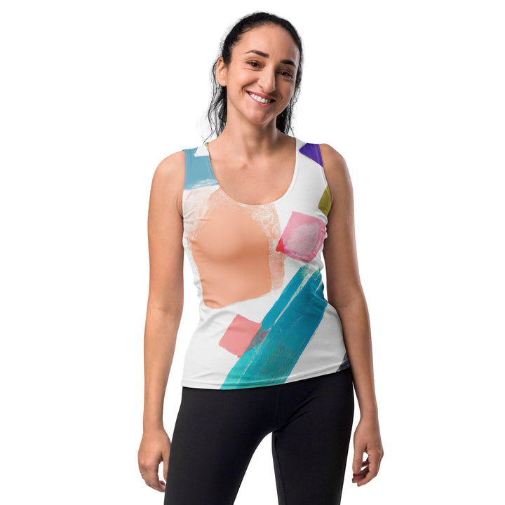 Womens Stretch Fit Tank Top Pastel Pattern - Womens | Tank Tops | AOP