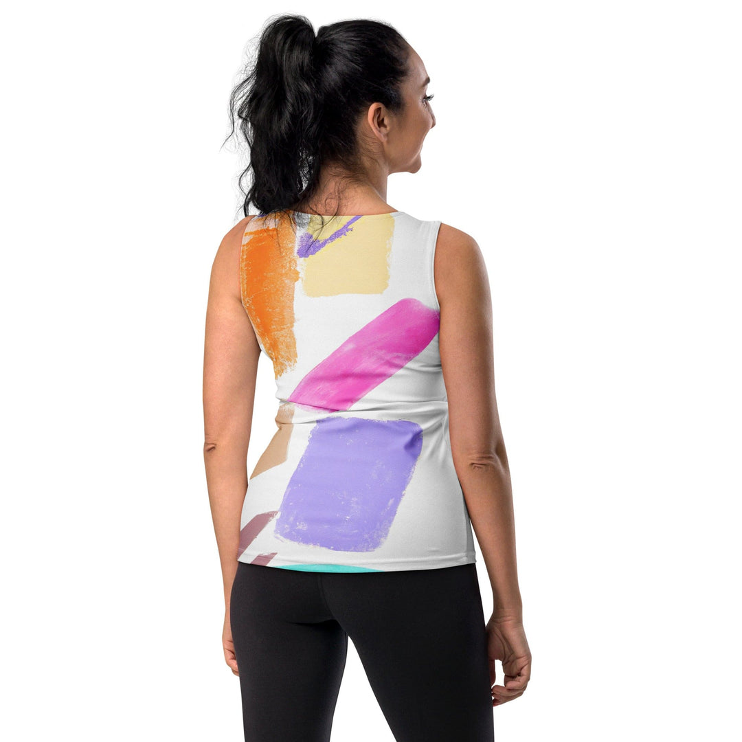 Womens Stretch Fit Tank Top Pastel Pattern - Womens | Tank Tops | AOP