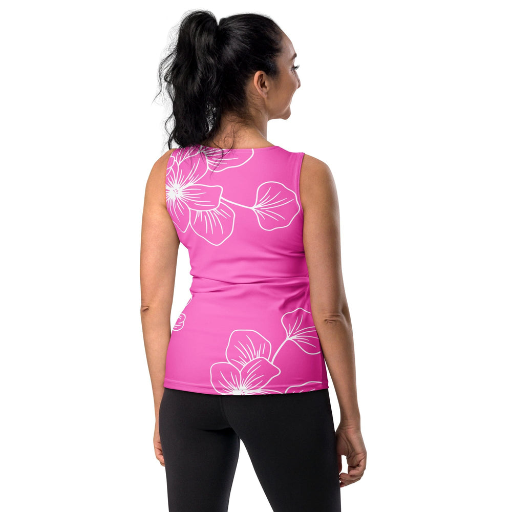 Womens Stretch Fit Tank Top Pink Floral 7022623 - Womens | Tank Tops | AOP