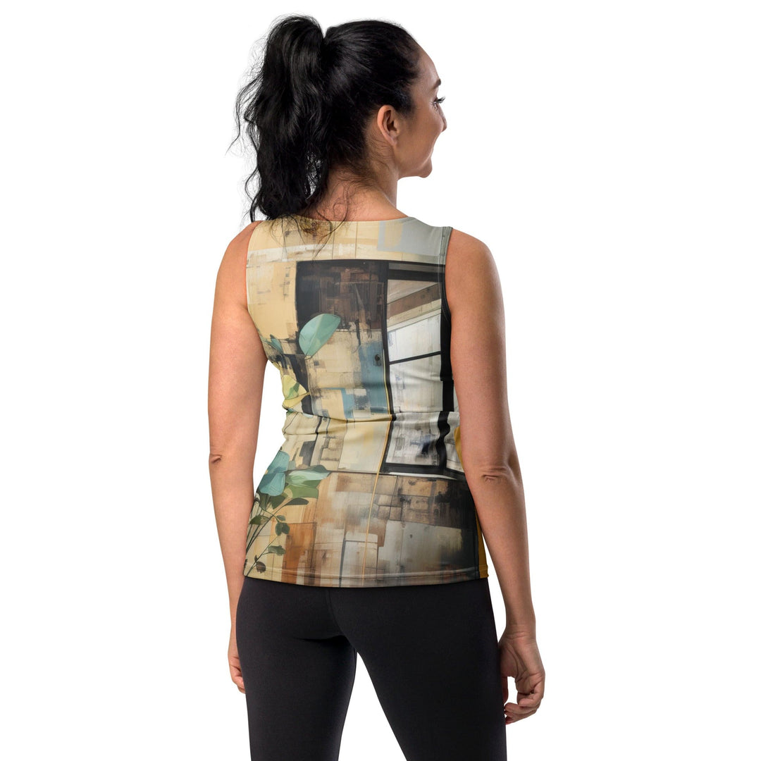 Womens Stretch Fit Tank Top Rustic Botanical Plants - Womens | Tank Tops | AOP