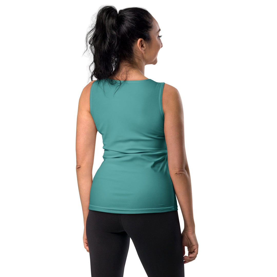 Womens Stretch Fit Tank Top Teal Green - Womens | Tank Tops | AOP