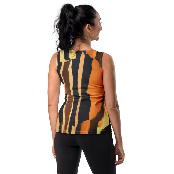 Womens Stretch Fit Tank Top Zorse Lines Print - Womens | Tank Tops | AOP