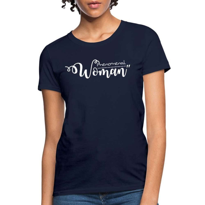 Womens T-shirt Phenomenal Woman Shirt Graphic Tee - Womens | T-Shirts