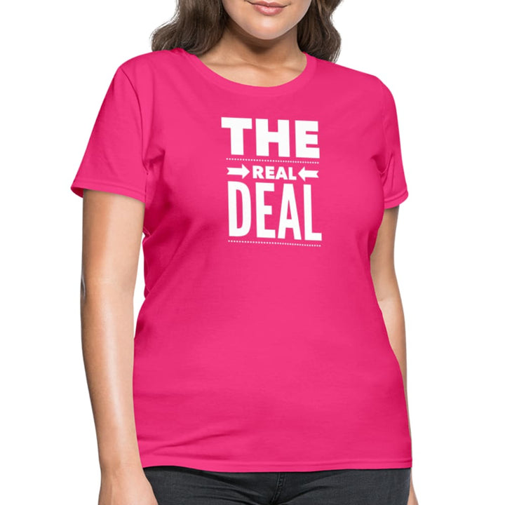 Womens T-shirt the Real Deal Double Arrow Affirmation - Womens | T-Shirts