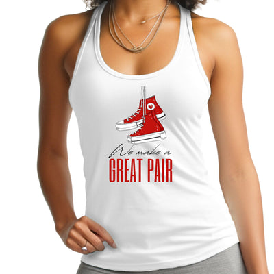 Womens Tank Top Fitness Shirt Say It Soul We Make a Great Pair Red - Womens