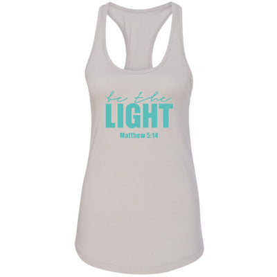 Womens Tank Top Fitness T-shirt Be The Light Print - Tops