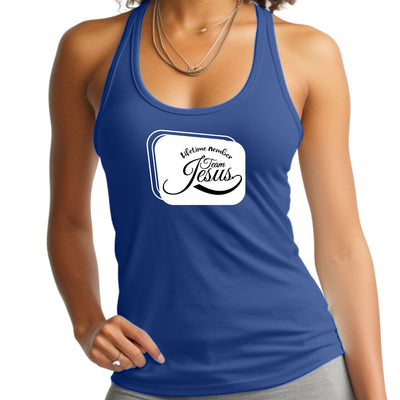 Womens Tank Top Fitness T-shirt Lifetime Member Team Jesus - Womens | Tank Tops
