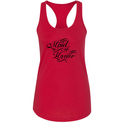 Womens Tank Top Fitness T - shirt Maid Of Honor Wedding Bridal Party - Tops