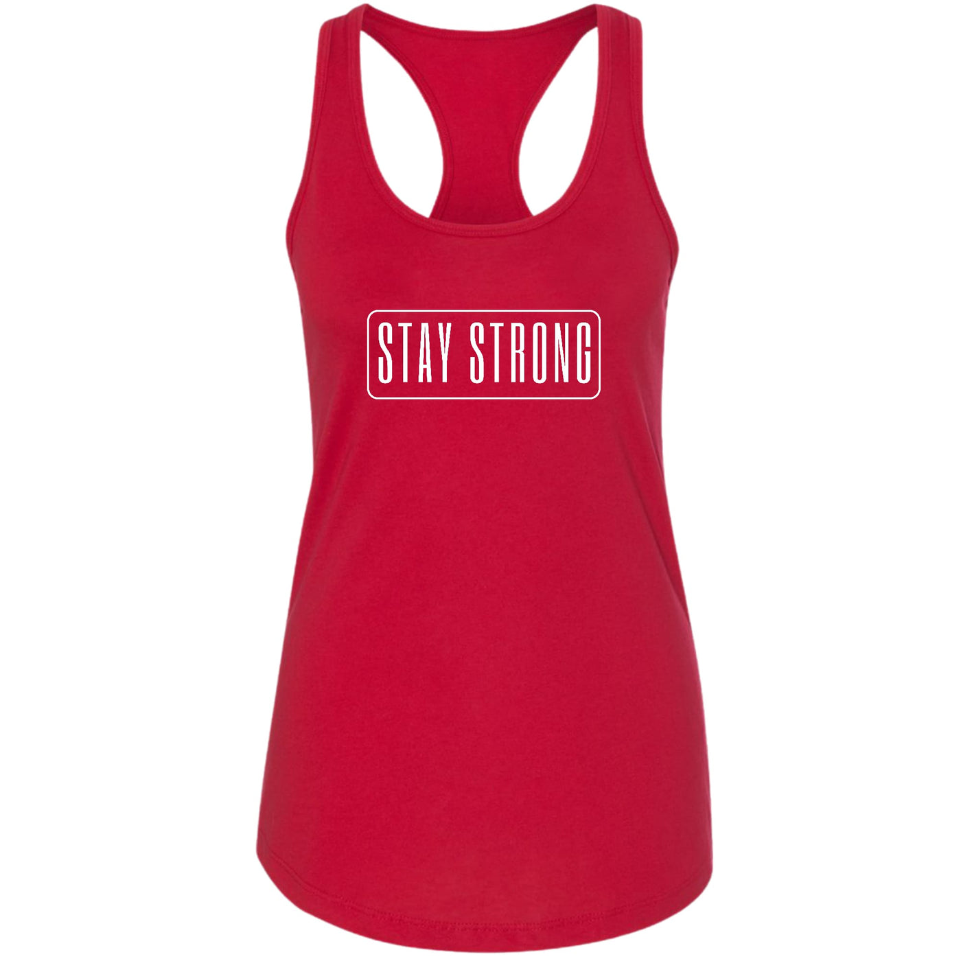 Womens Tank Top Fitness T - shirt Stay Strong Print - Tops