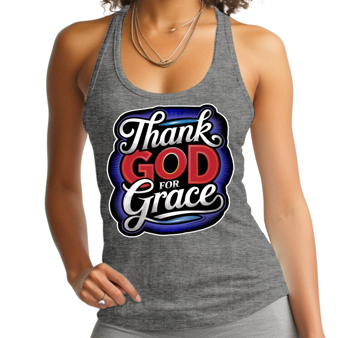 Womens Tank Top Shirt Thank God for Grace - Mens | Tank Tops