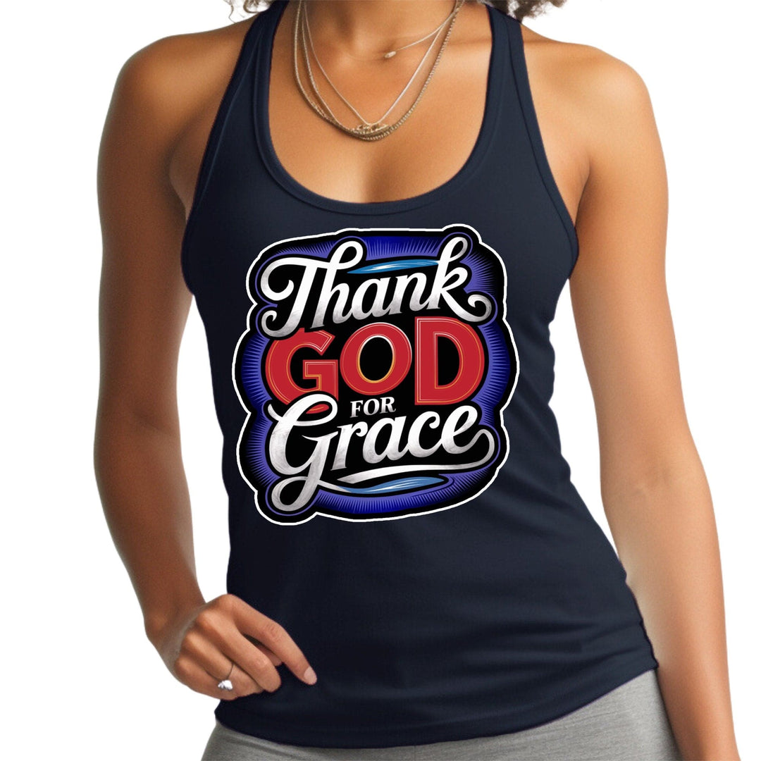 Womens Tank Top Shirt Thank God for Grace - Mens | Tank Tops