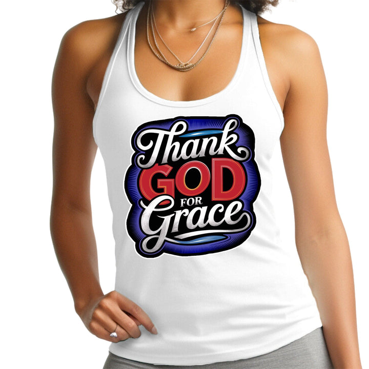 Womens Tank Top Shirt Thank God for Grace - Mens | Tank Tops