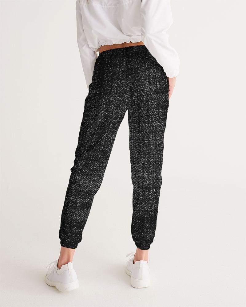 Womens Track Pants - Black and Gray Distressed Sports Pants - Womens/Pants/Track