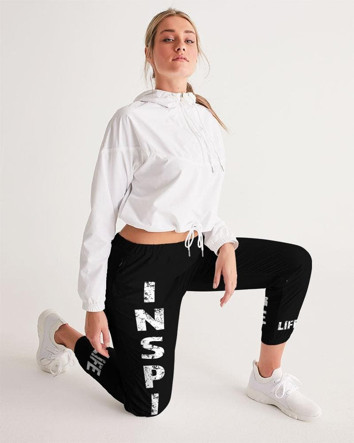 Womens Track Pants - Dark Grey Inspire Graphic Sports Pants - Womens | Pants