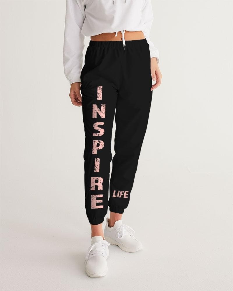 Womens Track Pants - Peach Inspire Graphic Sports Pants - Womens | Pants | Track