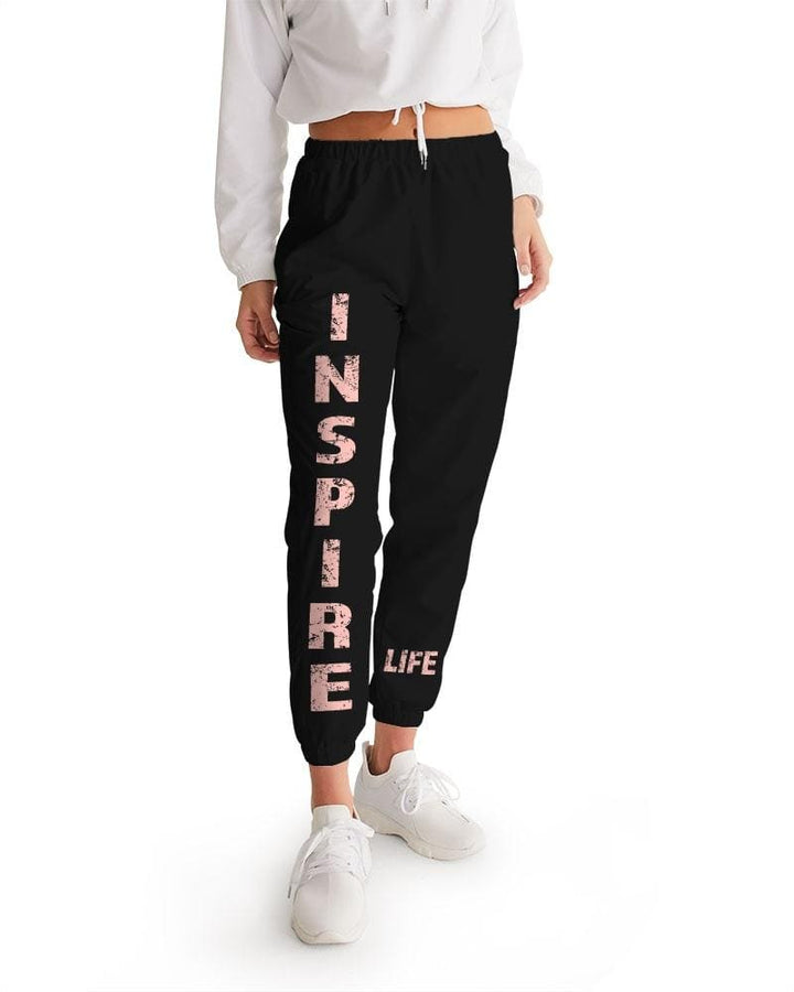 Womens Track Pants - Peach Inspire Graphic Sports Pants - Womens | Pants | Track