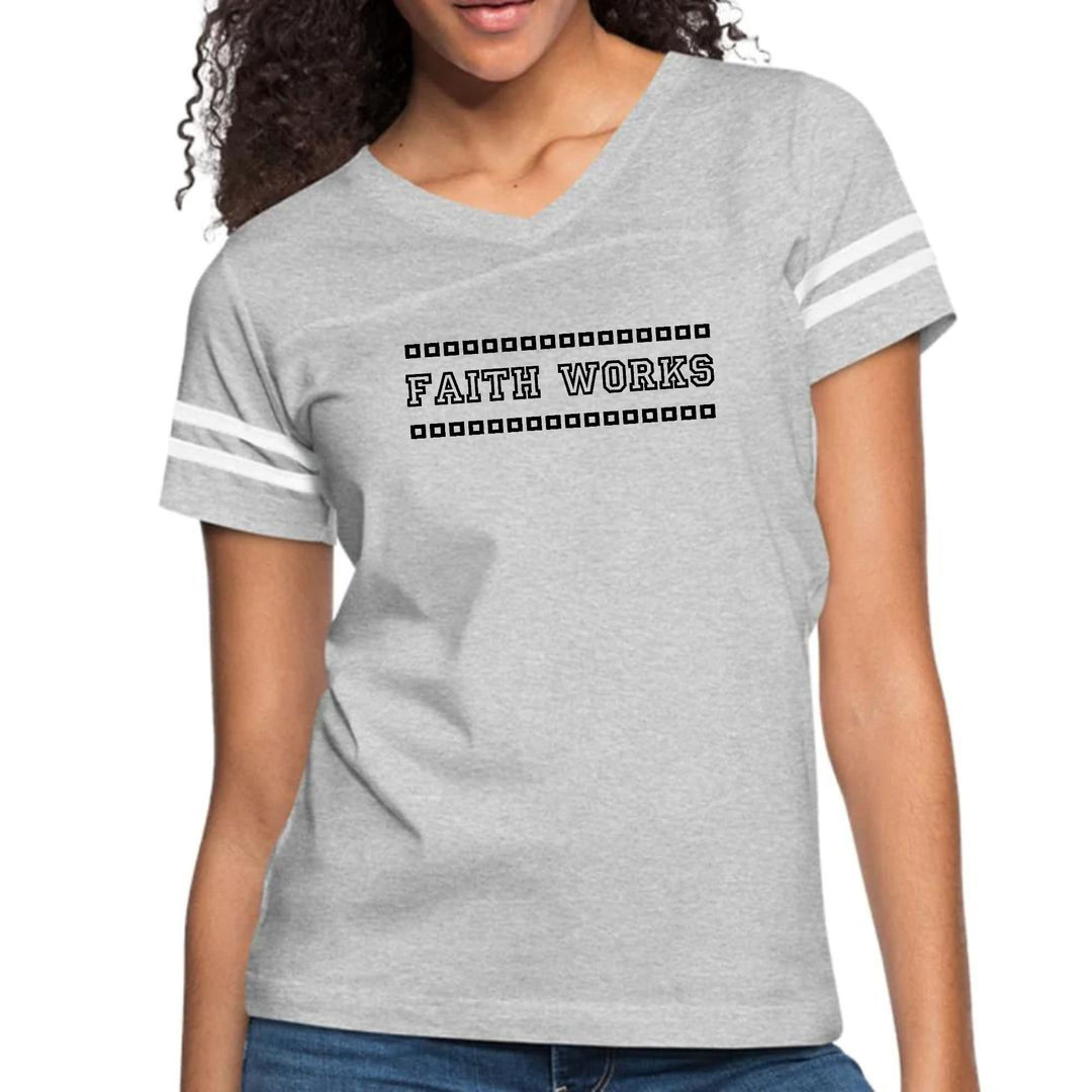 Womens Vintage Sport Graphic T-shirt Faith Works - Womens | T-Shirts | Vintage