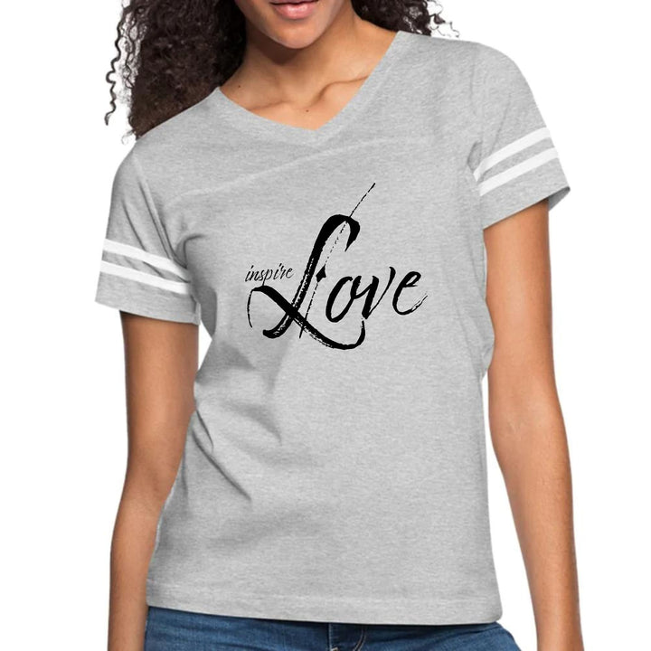 Womens Vintage Sport Graphic T-shirt Inspire Love - Womens | T-Shirts | Vintage