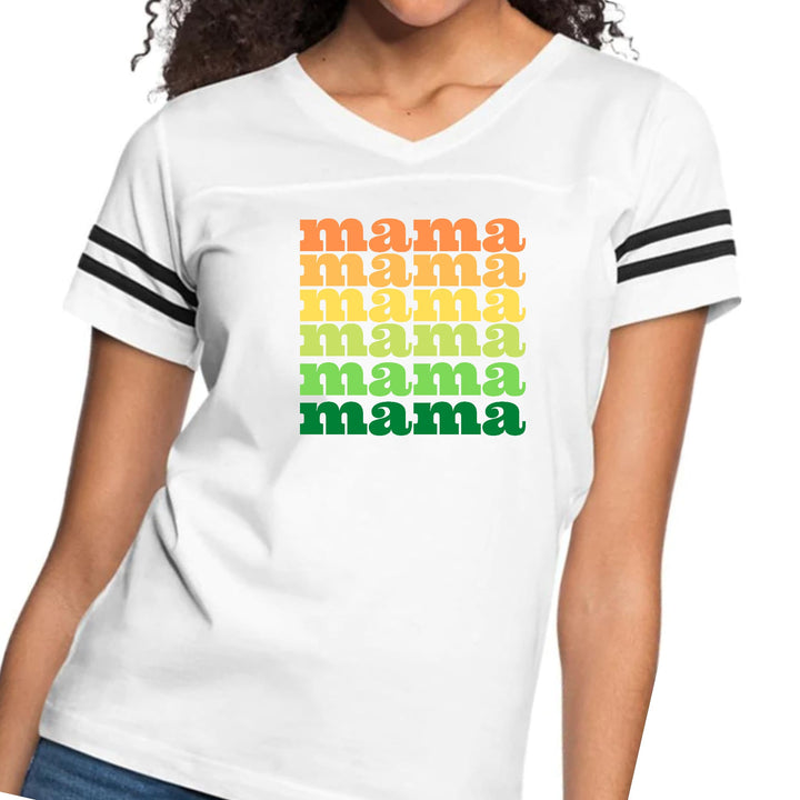 Womens Vintage Sport Graphic T-shirt - Mama Celebrating Mothers