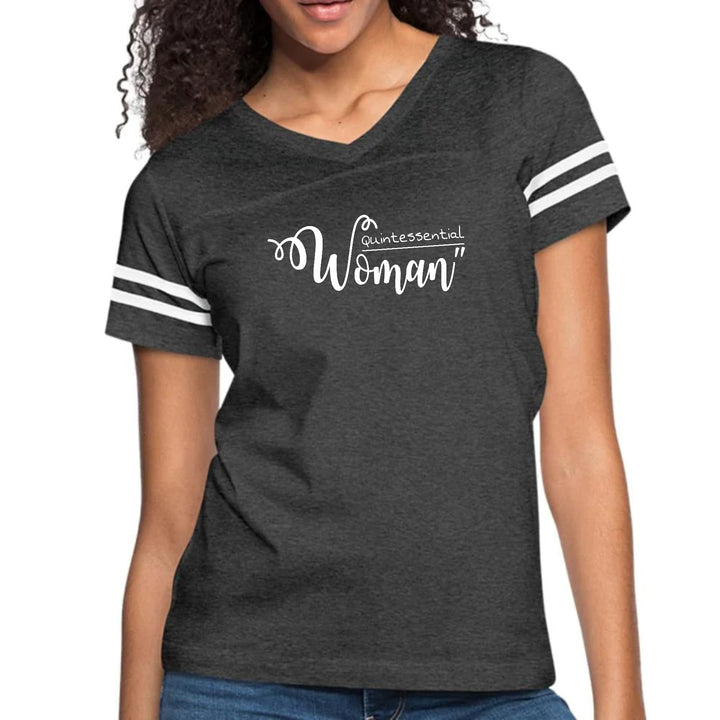 Womens Vintage Sport Graphic T-shirt - Quintessential Woman