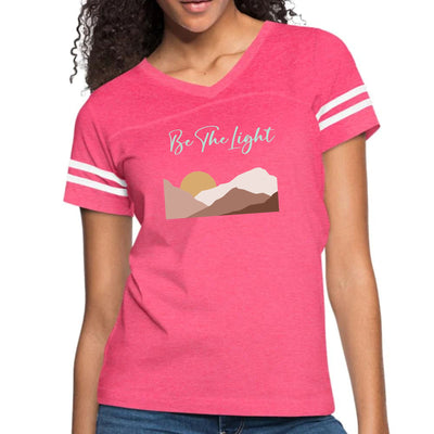Womens Vintage Sport Graphic T-shirt Say It Soul Be The Light - Womens