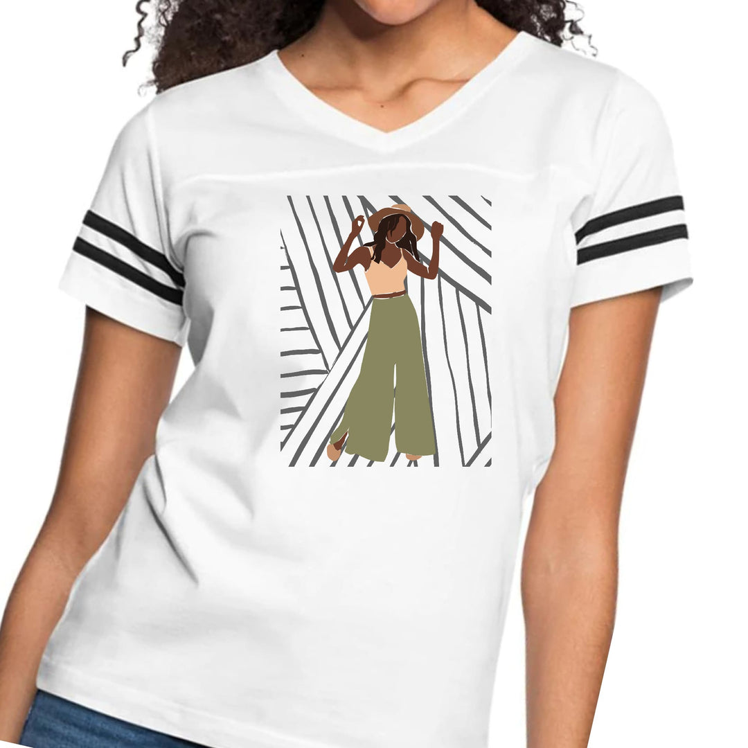 Womens Vintage Sport Graphic T-shirt - Say it Soul - its Her Groove