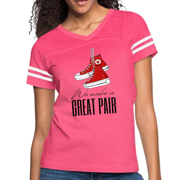 Womens Vintage Sport Graphic T-shirt - Say it Soul - we Make a Great