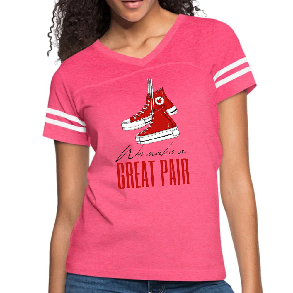 Womens Vintage Sport Graphic T-shirt - Say it Soul - we Make a Great