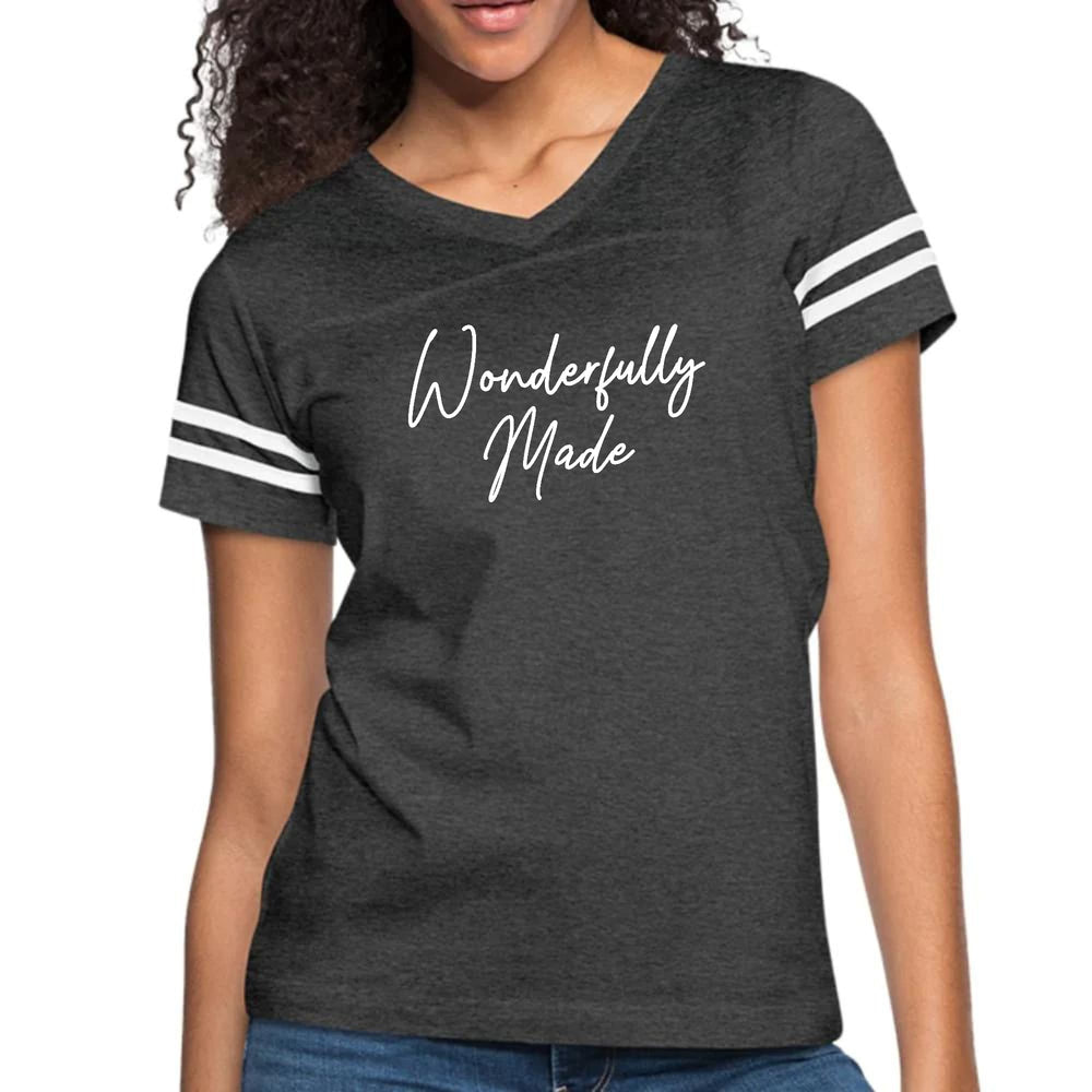 Womens Vintage Sport Graphic T-shirt - Wonderfully Made