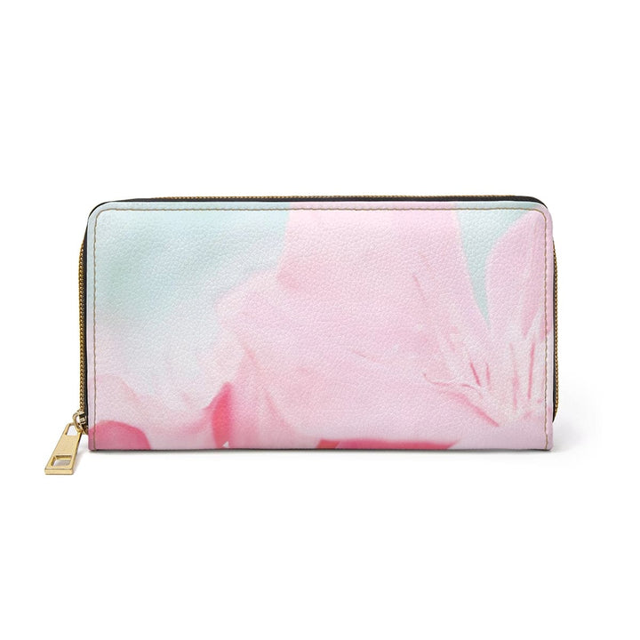 Womens Zipper Wallet Pink Flower Bloom Peaceful Spring Nature - Bags | Zipper